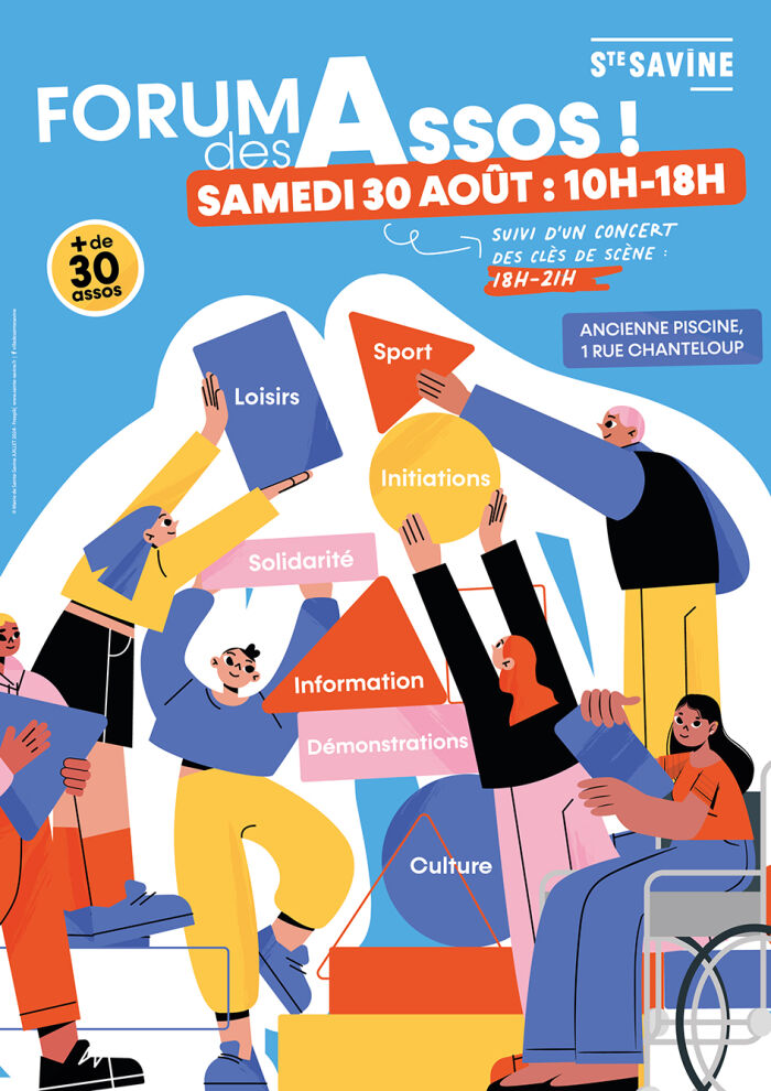 Affiche Forum des assos © Mairie de Sainte Savine