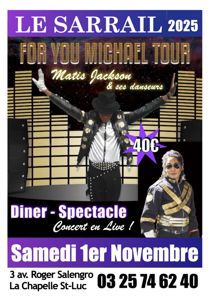 affiche soirée diner-spectacle Le Sarrail