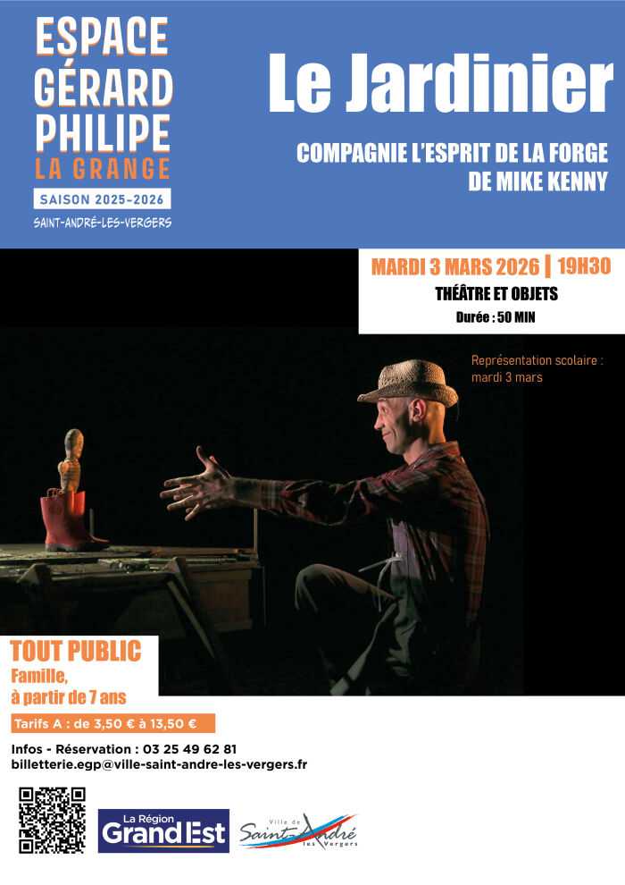 Affiche Le Jardinier Service communication Ville de St André les Vergers - ©Marc Braem