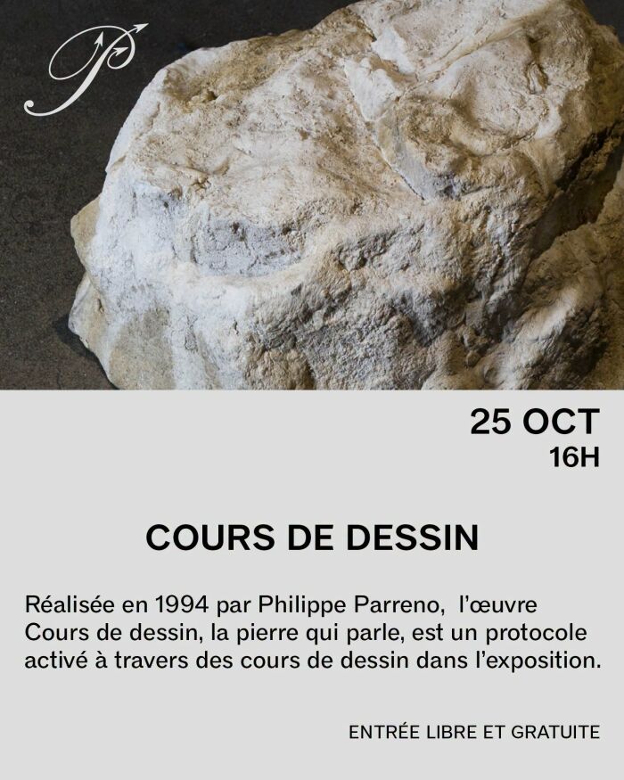 affiche cours de dessin Crédit photo : Cours de dessin, la pierre qui parle, 1994.