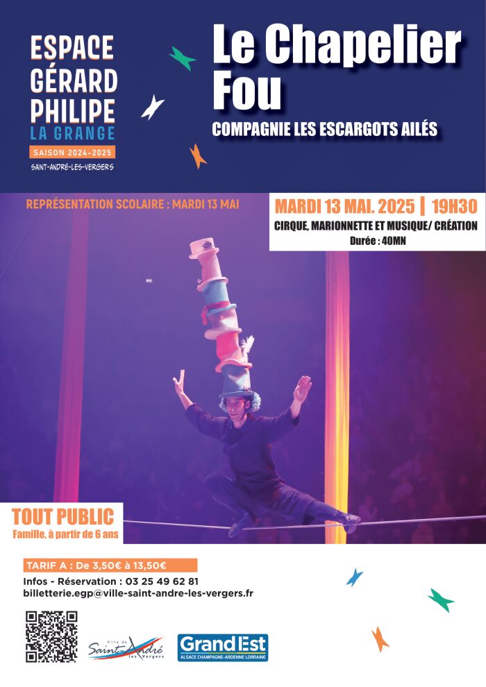 affiche le chapelier fou Service communication Ville de St André les Vergers - ©Laurent Rousselin