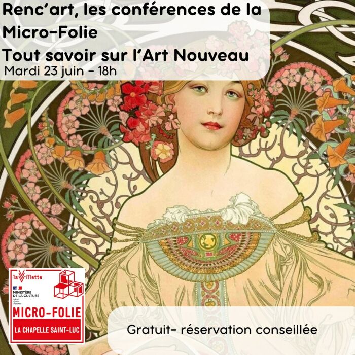 affiche renc'art Micro-Folie - Ville de La Chapelle Saint-Luc