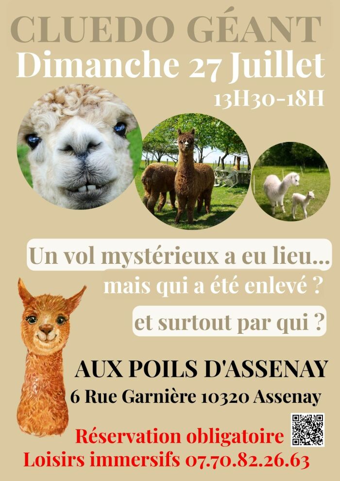 AfficheCluedo Géant ©A. Devaure - Loisirs Immersifs