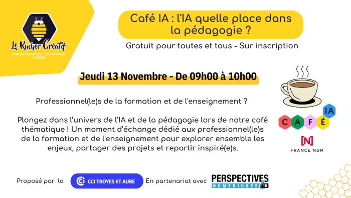 visuel café IA Le Rucher Créatif