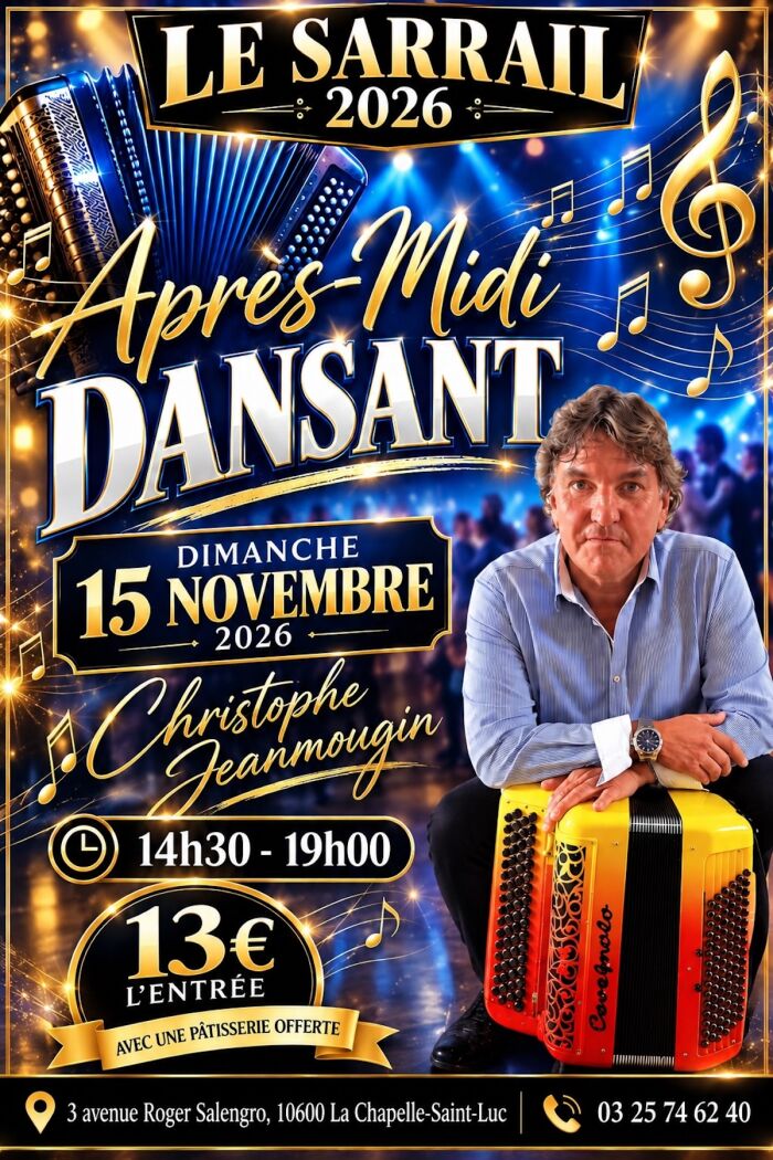 affiche aprem dansant Le Sarrail