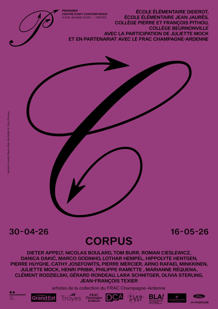 Affiche expo corpus Passages