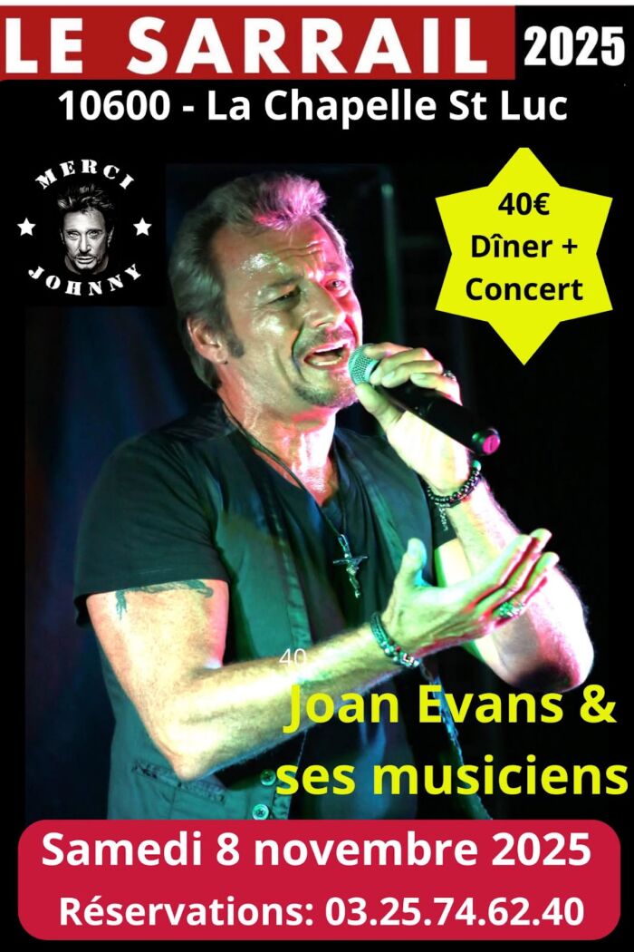 affiche soirée diner concert Le Sarrail