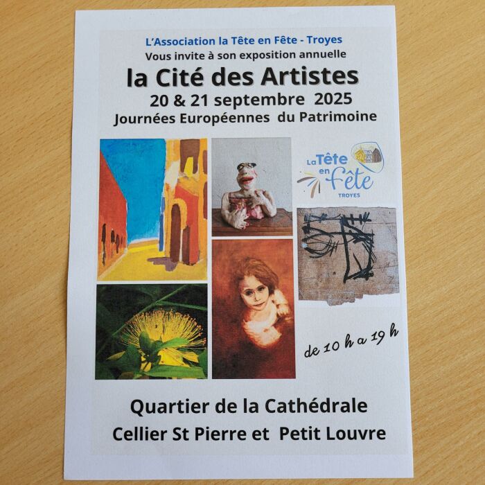 Affiche La Cité des Artistes © La tête en fête