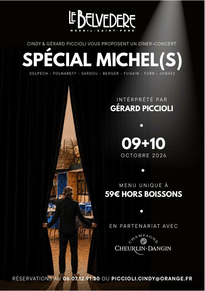 Dîner-concert spécial Michel(s)_Mesnil-Saint-Père Le Belvédère
