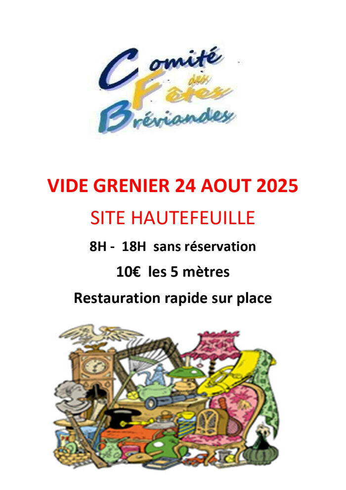 Vide-greniers_Bréviandes Comité des Fêtes de Bréviandes