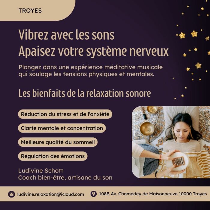 Relaxation sonore à Troyes Ludivine Schott