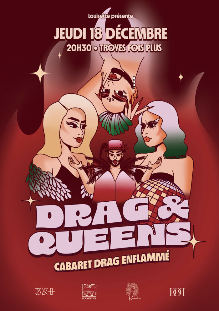 affiche drag & queens Louisette affiche drag & queens Louisette