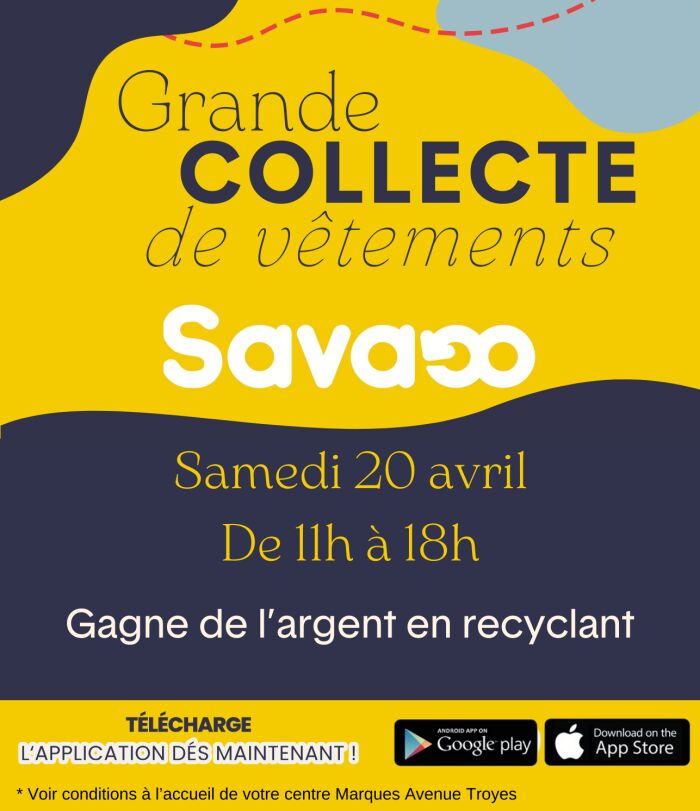 Collecte de vêtements - Marques Avenue Troyes & Savaoo