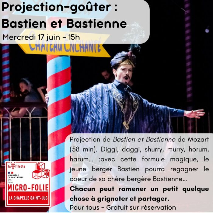 Affiche projection-goûter Micro-Folie La Chapelle St Luc