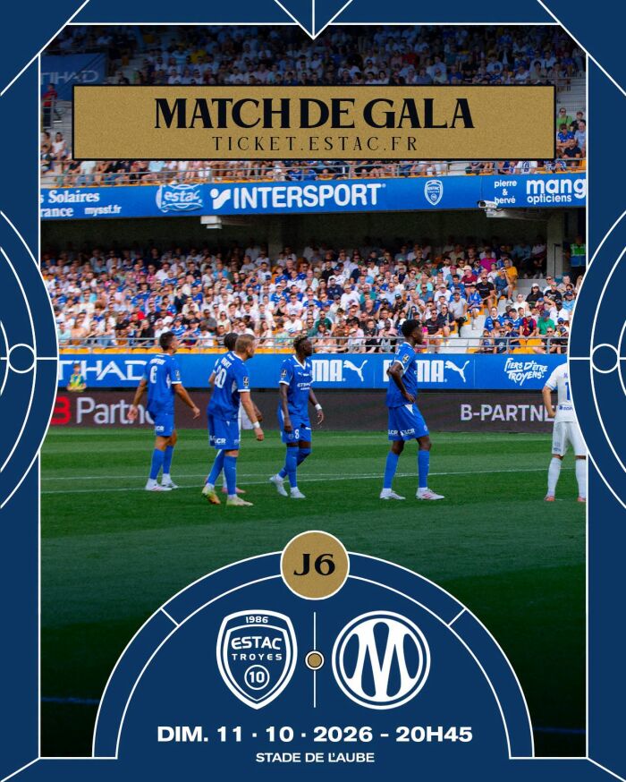 affiche match Estac Troyes