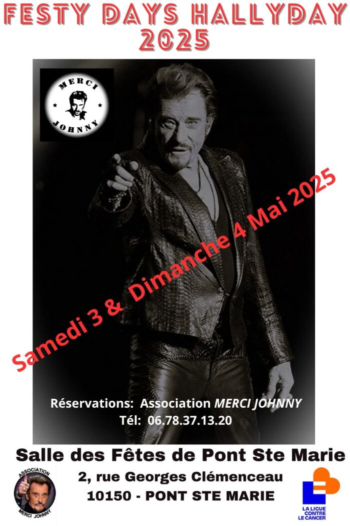 affiche festy days Association Merci Johnny