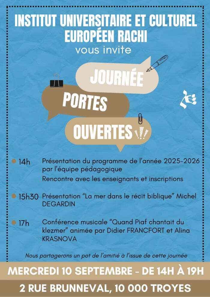 Affiche journée portes ouvertes Elena Signori