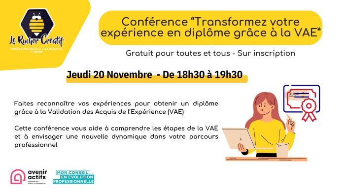 visuel conférence Le Rucher Créatif visuel conférence Le Rucher Créatif