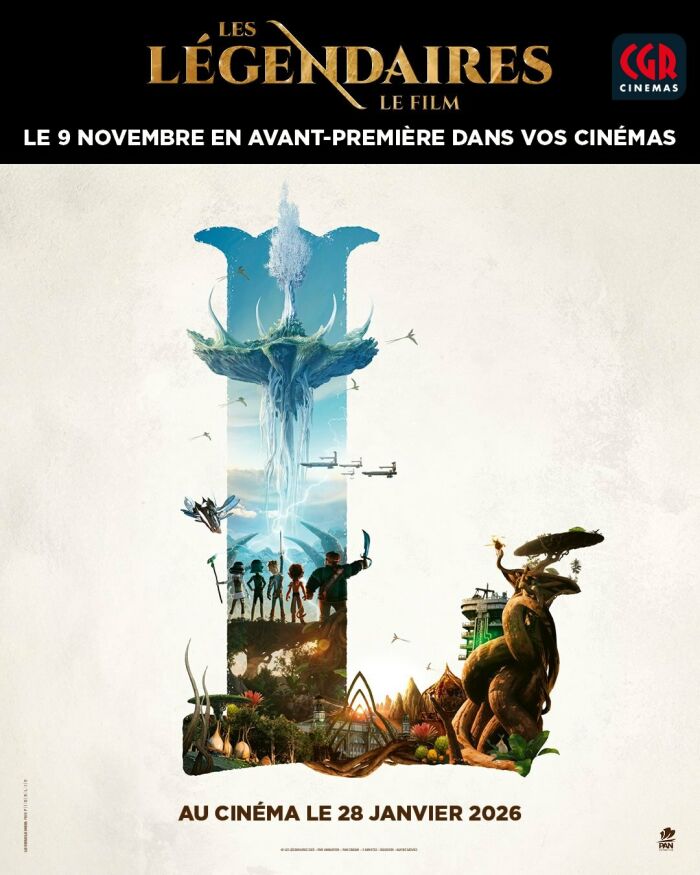 Affiche avant-première Les Légendaires Cinéma CGR