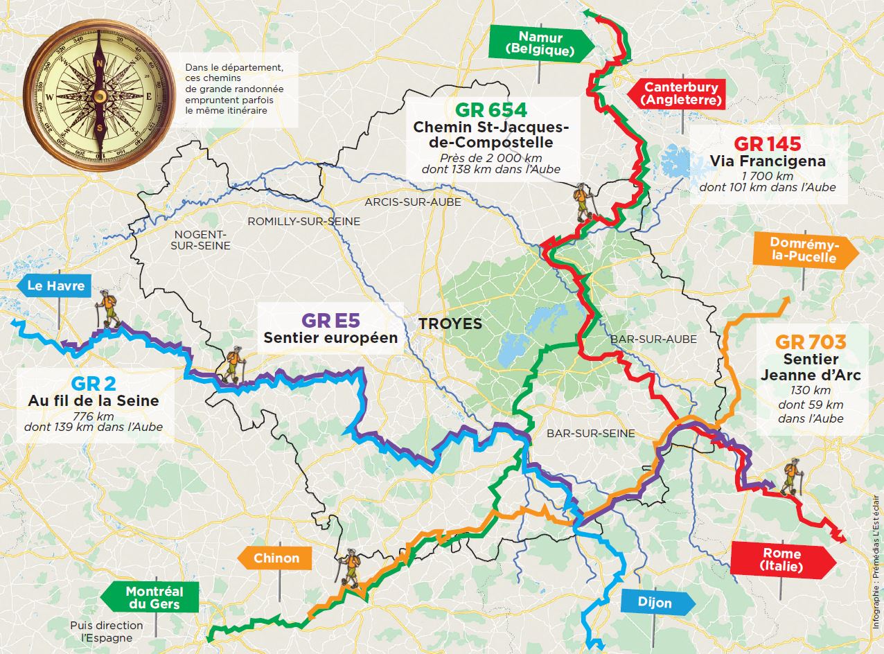 chemin de grande randonnée en france