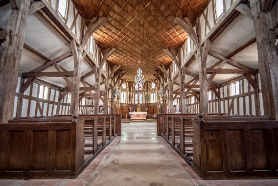 timber-framed church