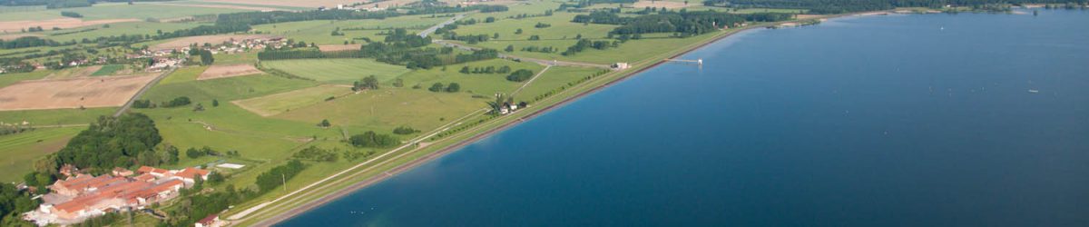 Aerial view lakes