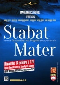 Récital "Stabat Mater" à Rumilly-les-Vaudes