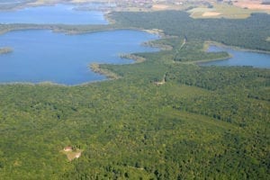 Vue aérienne du Parc Naturel Régional de la Forêt d'Orient