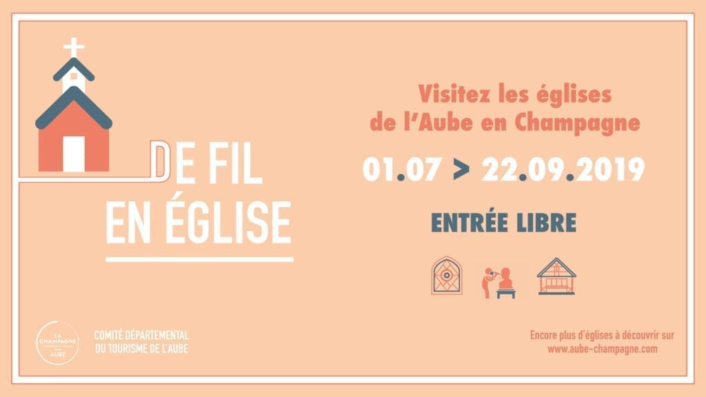 Brochure de fil en églises - Visitez les églises de l'Aube