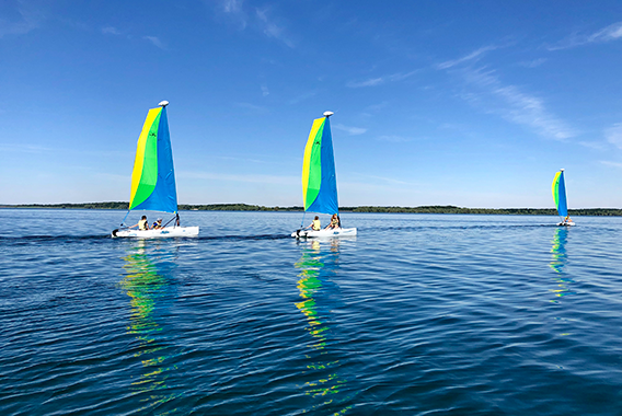 Water sports activities in the Forêt d'Orient