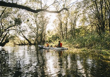 Kayak en forêt immergée avec Maximilien Maire - © Clara Ferrand (3)