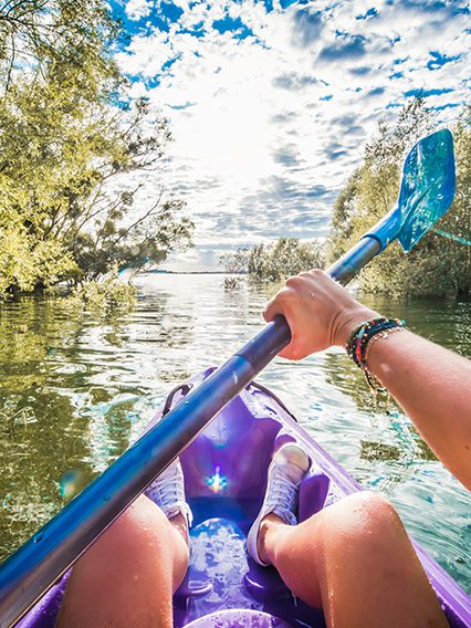 kayak en forêt immergée - © Le Bonheur des Gens kayak en forêt immergée - © Le Bonheur des Gens