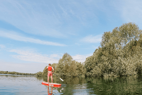 Paddle sur le lac d'Orient 1 - © La Bougeotte française Paddle sur le lac d'Orient 1 - © La Bougeotte française